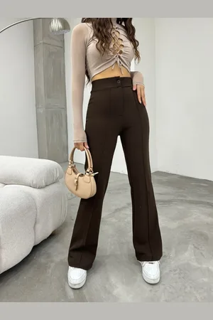 BİKELİFE Hose Aus Lycra Mit Hoher Taille Und Ausgestelltem Bein für Damen - S