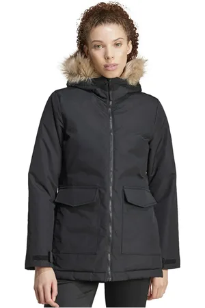 adidas Schwarzer, Normaler, Gerader Mantel Mit Paveric Par Ix8883 für Damen - XS