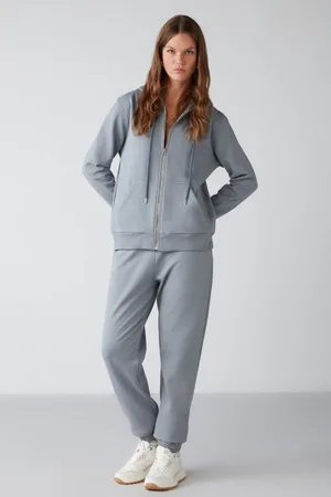 Grimelange Blaue Jogginghose Mit Regulärer Passform Von Marıtza, Elastischem Bund Und Beinen Und Fleece-innenseite für Damen - XS
