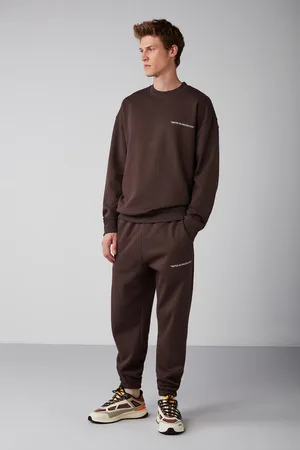 Grimelange Marshall Trainingsanzug-set Aus Baumwolle, Fleece-innenseite, Bestickt, Entspannt, für Herren - S