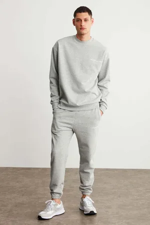Grimelange Marshall Trainingsanzug-set Aus Bestickter Fleece-baumwolle – Relaxed für Herren - S