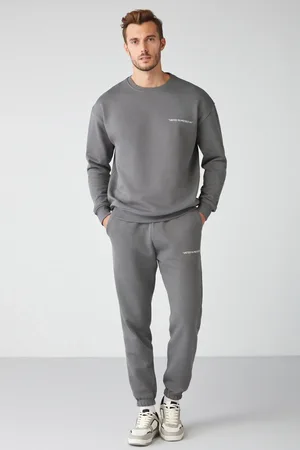 Grimelange Marshall Trainingsanzug-set Aus Baumwolle, Fleece-innenseite, Bestickt, Entspannt, für Herren - 2XL