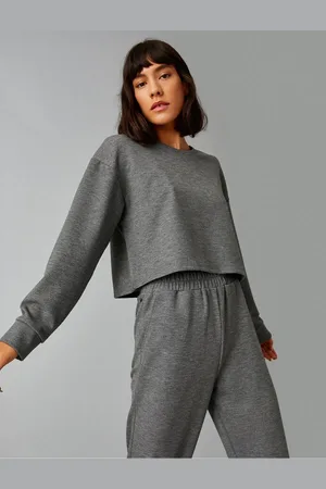 Koton Basic-sweatshirt Mit Langen Ärmeln für Damen - XS