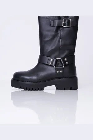 Tommy Hilfiger Tjw Urban Biker-stiefel – Leder für Damen - 40