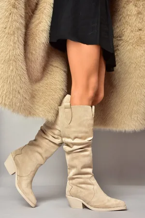 Fox T 404401002 Nackte Stiefel Aus Wildleder Mit Kordelzug für Damen - 39