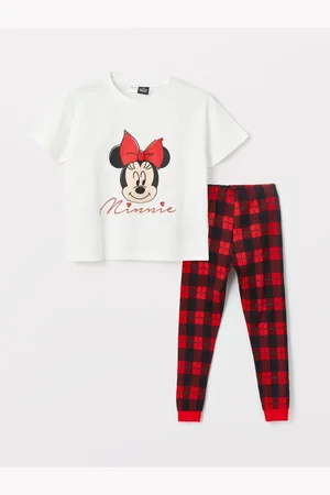 LC Waikiki Kurzarm-pyjama-set Für Mädchen Mit Rundhalsausschnitt Und Minnie Mouse-aufdruck für Damen - 4–6 Jahre