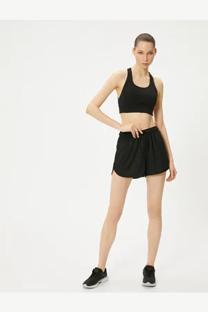 Koton Sport-mini-shorts Mit Bindegürtel, Hohe Taille, Bequeme Passform für Damen - S