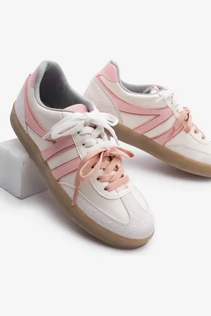 Marjin Forden Pink Retro Sneaker – Sportschuhe Mit Doppelter Schnürung für Damen - 39