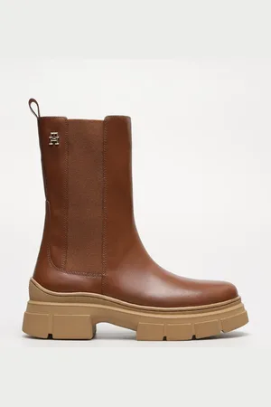Tommy Hilfiger Stiefel & Booties / Mädchen Natur Cognac für Damen - 37