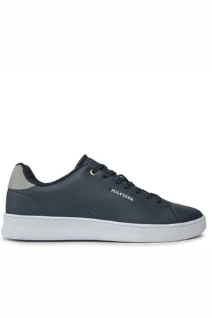 Tommy Hilfiger Marineblauer Sneaker – Court Cup Lth Perf Detail für Herren - 40