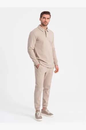 Ombre Clothing Trainingsanzug Set Sweatshirt Mit Polokragen + Hose V2 Xl für Herren - XL