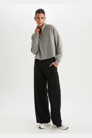 DeFacto Fit Wide Leg Wide Leg Pocket Webhose für Damen - XL