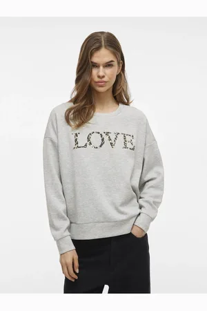 VILA Sweatshirt Rundhals für Damen - M
