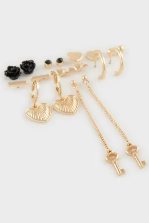 DeFacto Ohrringe Aus 9er-gold E4447axns für Damen - One Size