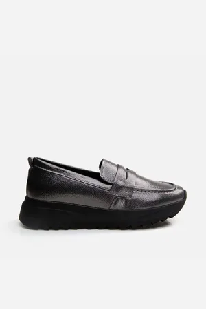YAYA Anthrazitfarbener Loafer für Damen - 39