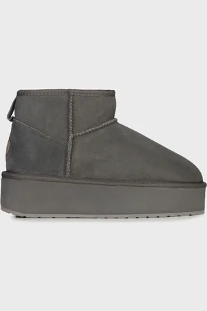 Emu Stinger Micro Flatform-charcoal Stiefel für Damen - 38