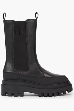 Calvin Klein Stilvolle Stiefel Mit Plateauabsatz Und Markenlogo Yw0yw01111-0gt für Damen - 37