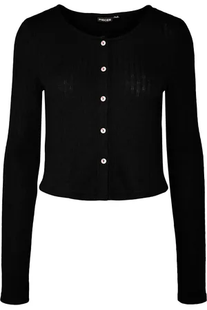 Pieces® Schwarze Strickjacke Und Mädchen - S