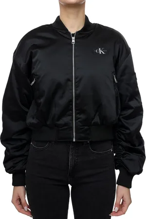 Calvin Klein Satin Bomber – Bequemer Schnitt Und Stilvolles Design für Damen - S