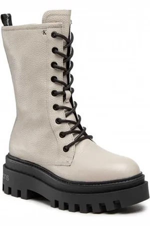 Calvin Klein Flatform High Chelsea Mid Stiefel Yw0yw00843 für Damen - 41
