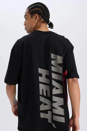 DeFacto Fit Nba Miami Heat Oversize Wide Fit Rundhalsausschnitt Sport-kurzarm-t-shirt für Herren - S