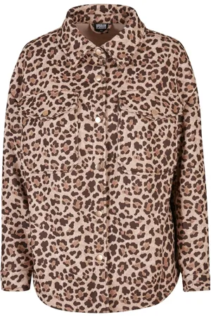Urban classics Bayan Aop Üst Gömlek für Damen - 4XL