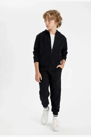 DeFacto Schwarze Jogginghose Für Jungen Mit Elastischem Bund Und Taschen, 25 Karat 801004204 für Herren - 5–6 Jahre
