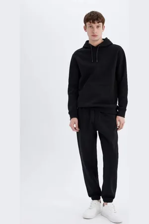 DeFacto Regular Fit Jogginghose Mit Taschen, Schnürung An Der Taille, Elastisches Bein 25k801t02694 für Herren - S