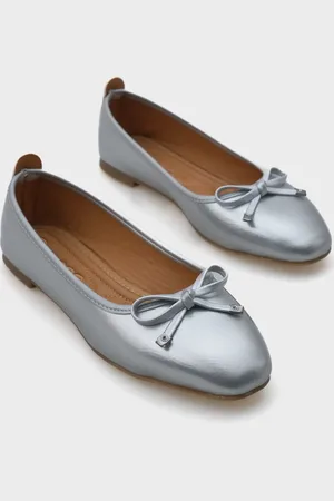 Capone Outfitters Hana Trend Crinkle Pattern Silber Babet für Damen - 38