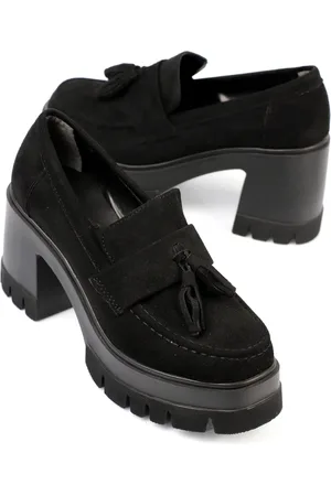Capone Outfitters Loafer Mit Runder Zehenpartie Und Quasten Und Mittelhohem Absatz für Damen - 39