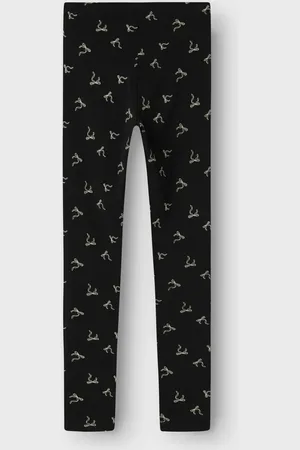 NAME IT Name ıt Schwarze Leggings Und Mädchen - 152