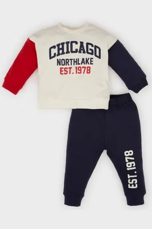 DeFacto Bedrucktes Sweatshirt Mit Rundhalsausschnitt Und Jogginghose Mit Elastischem Bund, 2er-set Für Babys – D7739a525sp für Herren - 12–18 Monate