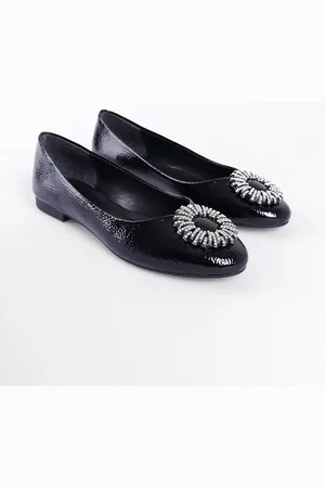 Capone Outfitters Ballerinas Mit Runder Steinschnalle für Damen - 38