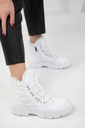 SOHO Weiße Stiefel Und Stiefeletten für Damen - 40