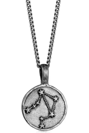 Haze & Glory Libra 925 Silber Halskette Sternzeichen Sternbild Gebühr für Herren - 60 cm