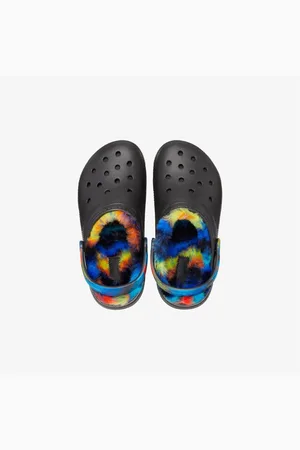 Crocs Klassische, Gefütterte Spray Dye Clog-hausschuhe Für Kinder In - 24-25