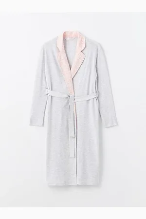 LC Waikiki Einfarbiger, Langärmliger Morgenmantel Mit Schalkragen für Damen - XS