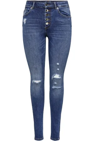 ONLY Skinny Jeans Onlbobby Mittlere Taille Skinny Fit Jeans für Damen - 30/28