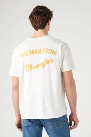 Wrangler Weißes Slogan-t-shirt für Herren - S