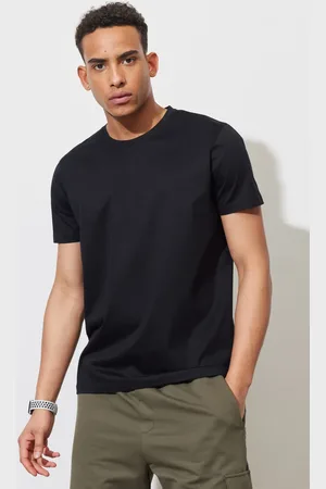Altınyıldız Classics Schwarzes Slim-fit-t-shirt Mit Schmalem Schnitt Und Rundhalsausschnitt Aus 100 % Baumwolle für Herren - S