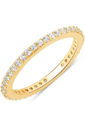 Rafaela Donata Edelsteinring Ring Sterling Silber Gelbgold Topas Weiß für Damen - 58