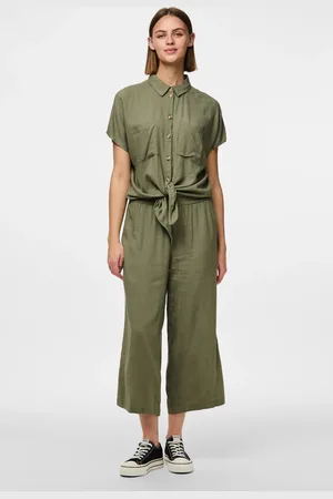 Pieces® Deep Lichen Green Pants Und Mädchen - XS
