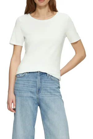 QS by s.Oliver Interlock-trikot – Rundhalsausschnitt, Lässiger Stil, Weiches Material für Damen - 36