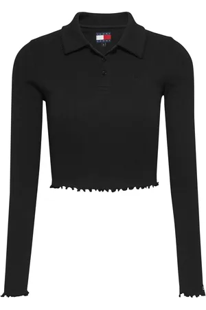 Tommy Hilfiger Tjw Crp-poloshirt – Scalop Rib Detail Ls für Damen - L