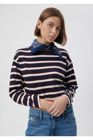 Mavi Bedrucktes Marineblaues Bandana -70491 für Damen - One Size