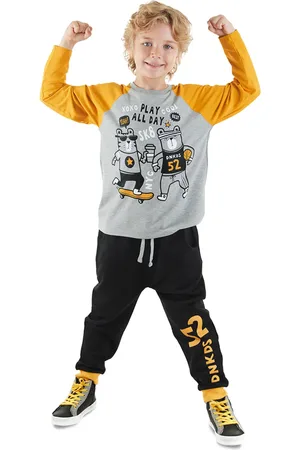 Denokids Play Allday Set Aus T-shirt Und Jogginghose Für Jungen für Herren - 4 Jahre alt