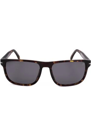 David beckham Db 086m9 57 Cornered Brown Farbige Sonnenbrille für Herren - One Size