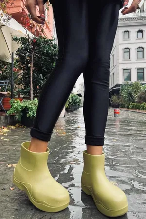 Disney Khakifarbene Pvc-stiefel Und Booties 23 für Damen - 36