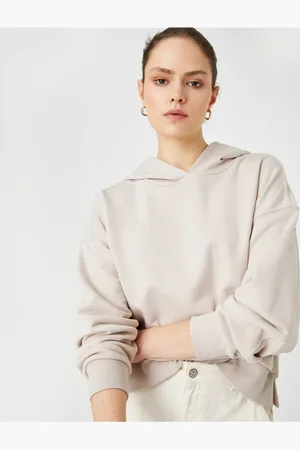 Koton Basic-sweatshirt Mit Kapuze, Relax-fit, Raglanärmel für Damen - XS