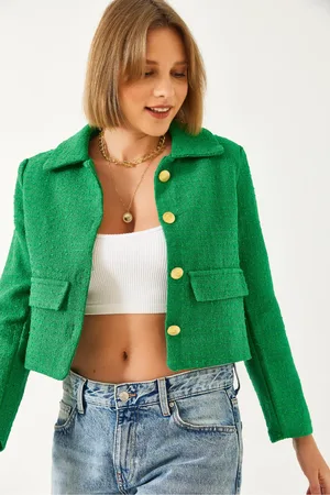 Bianco Lucci Tweed-crop-jacke 50034 für Damen - 36